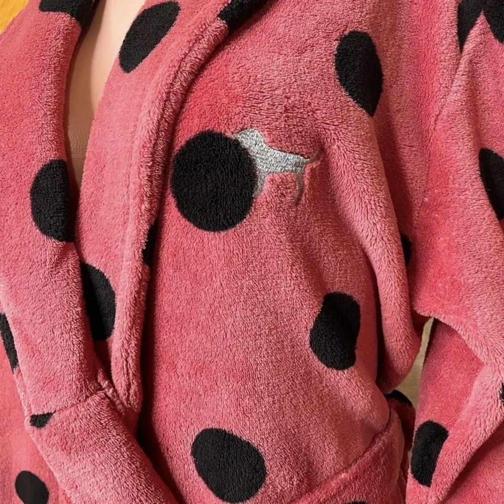 PINK Victoria's Secret Coral and Black Robe